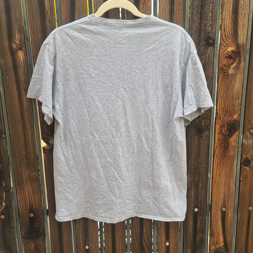 NBA Brooklyn Nets Basketball Heathered Gray Licensed Short Sleeve Graphic Tee L - Picture 5 of 10